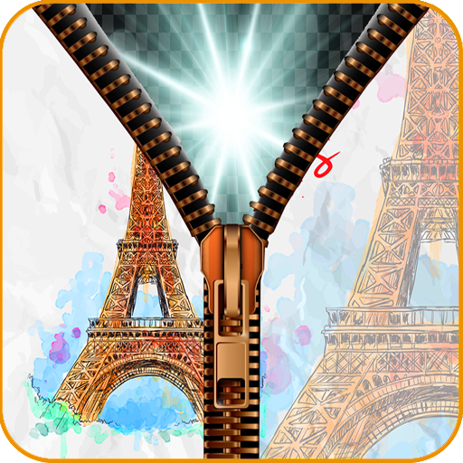 Paris Zipper Lock screen icon