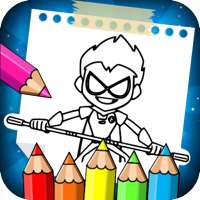 teen coloring the titans cartoon go game