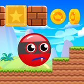 Super Bounce Red Classic Ball Adventure icon