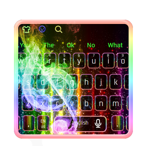 Neon Music Rainbow Keyboard icon