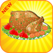 Fry Chicken Wing Cooking Game icon