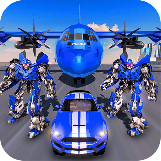Police Robot Transport Plane icon