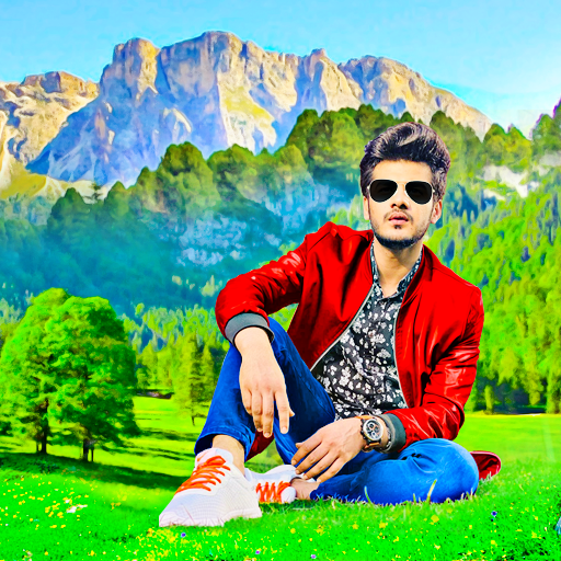 Mountain photo edit hill frame icon