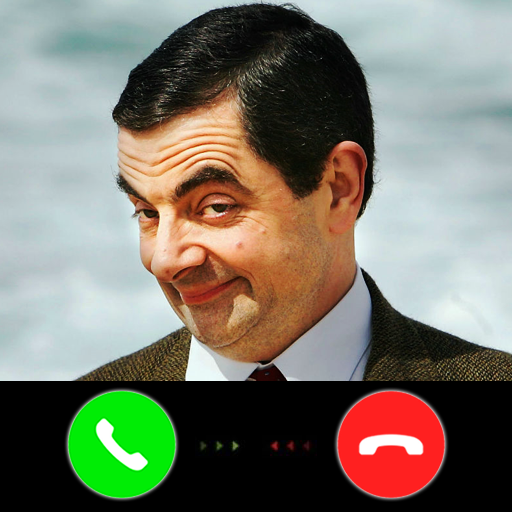 Video call Mr Bean joke icon