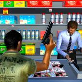 Supermarket Robbery Crime City Real Gangster Games icon