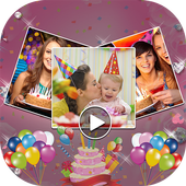 Birthaday Photo Slideshow With Song icon