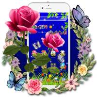 Scarlet Rose Butterfly Theme on 9Apps