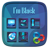 I am black GO Launcher Theme icon