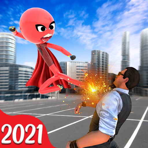 Flying Hero Stickman Flash hero 2021 icon