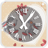 ikon Cute Clock Love Live Wallpaper