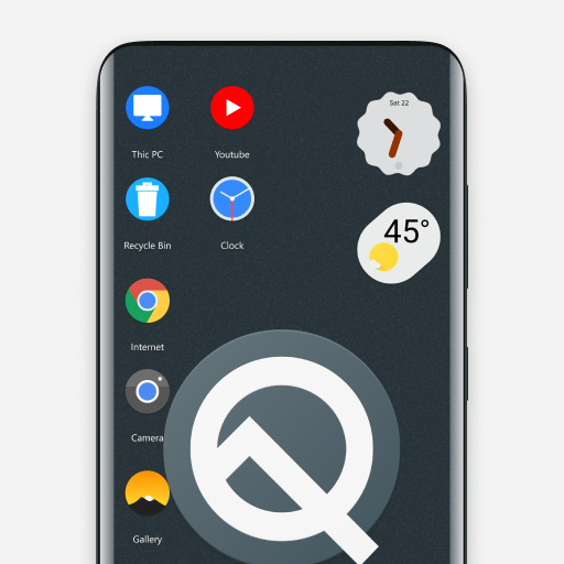 Q theme for Computer Launcher icon