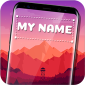 My name on live wallpaper icon