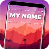 My name on live wallpaper on 9Apps