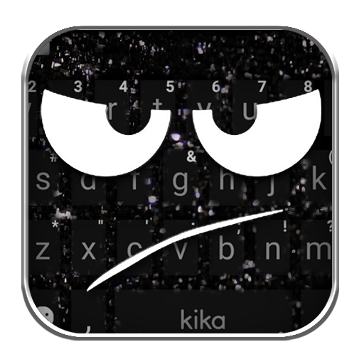 Black Angry Face Keyboard Theme icon