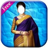 Women saree Photo Change icon