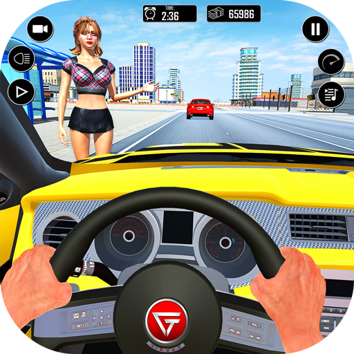 ikon Crazy Taxi Car Driving Game 3D
