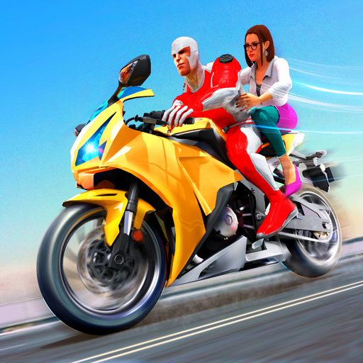 New Superhero Bike Taxi - Bike Driving Simulator icon