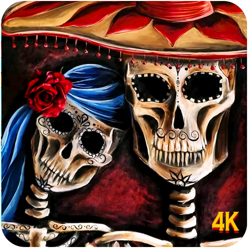 Skull Wallpaper Cool Cute &amp; Scary Skull LockScreen icon