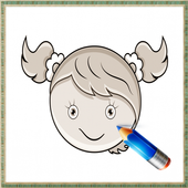 Drawing to Girl Faces icon