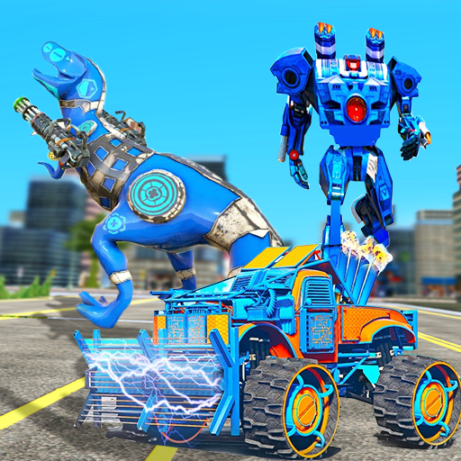 Dino Transform Robot Car Game:Flying Dinosaur Trex icon