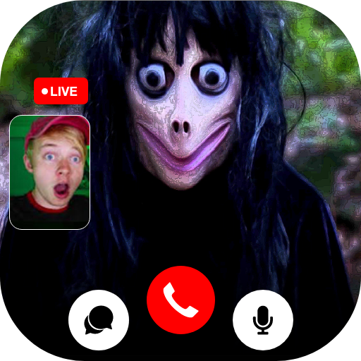 Creepy Momo📞 Talk video call   chat icon