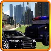 Police chase - hot asphalt