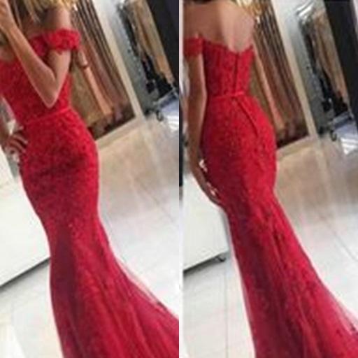 Latest Lace Mermaid Evening Dresses styles icon