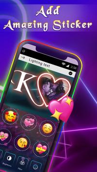 Lighting Text Photo Frame : Lighting Text Effect screenshot 2