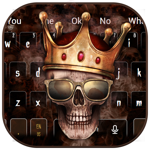 Skull king Smoke Keyboard Theme icon