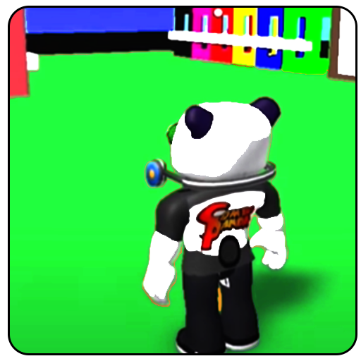 Tag with panda combo toys icon