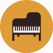 Black and Yellow Piano icon