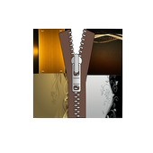 Zipper screen lock icon