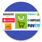 Online Shopping India Amazon, Flipkart icon