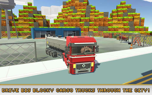 Blocky Truck Simulator screenshot 1