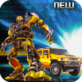 Future Police Flying Robot Car Battle 2018 icon