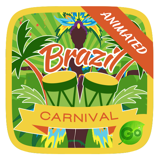Brazil Carnival GO Keyboard Animated Theme иконка