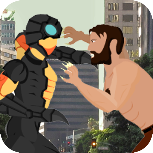 Spider Cyborg vs X-Wolf Street Fight icon