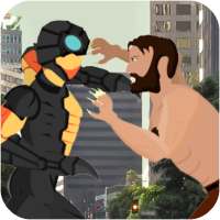 Spider Cyborg vs X-Wolf Street Fight