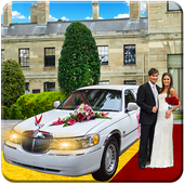 Luxury Wedding Bridal Car icon