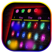 Sparkle Neon Lights  Keyboard Theme icon