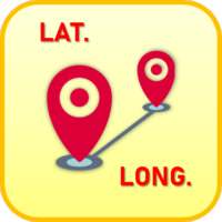 Latitude Longitude between points on 9Apps