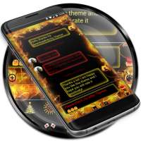 SMS Messages Flame Fire Theme
