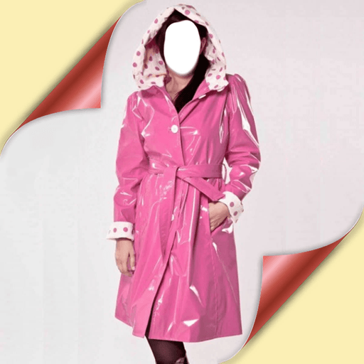 Women Rain Coat Photo Montage icon