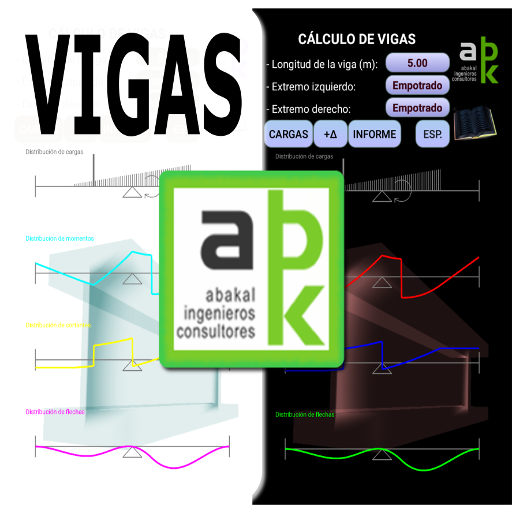 Cálculo de vigas. Estructuras. आइकन