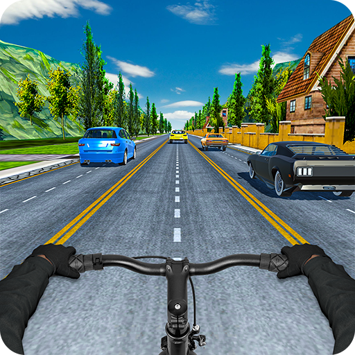 Crazy Traffic Bicycle Rider: Cycle Racing Game icon