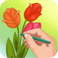 How to draw flowers on 9Apps