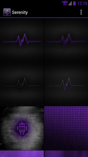 Serenity Launcher Theme Purple screenshot 6