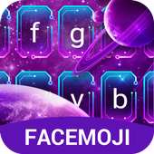 Purple Galaxy Emoji Keyboard for Android icon