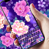 ikon Purple Flower keyboard