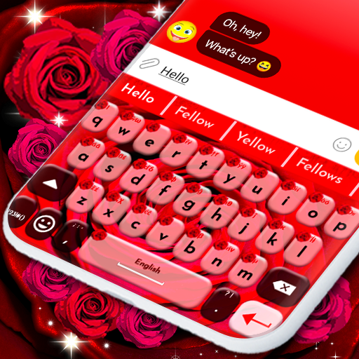 Red Rose Emoji Keyboard icon